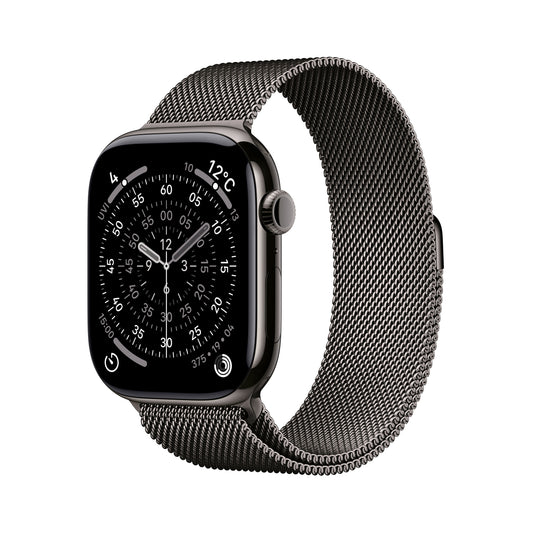 Apple Watch_Series_11_46mm_LTE_Slate_Titanium_Milanese_Loop_Slate_PDP_Image_Position_1__ja-JP
