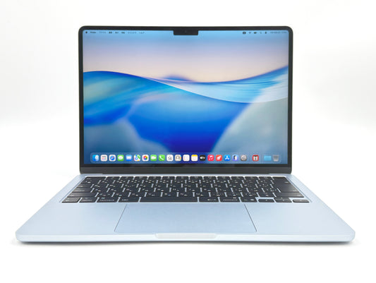 【リユースデバイス:ランクB】13インチMacBook Air: 10コアCPUと8コアGPUを搭載したApple M4チップ - スカイブルー