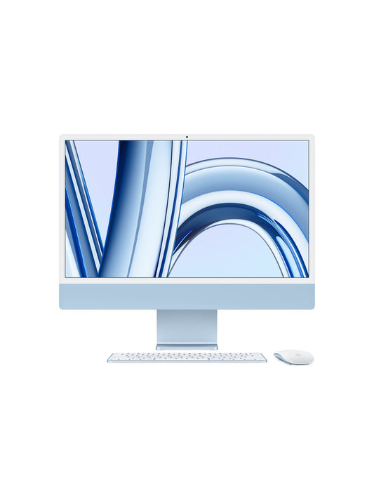 24インチiMac Retina 4.5Kディスプレイモデル: 8コアCPUと10コアGPUを搭載したApple M3チップ, 256GB SSD - ブルー