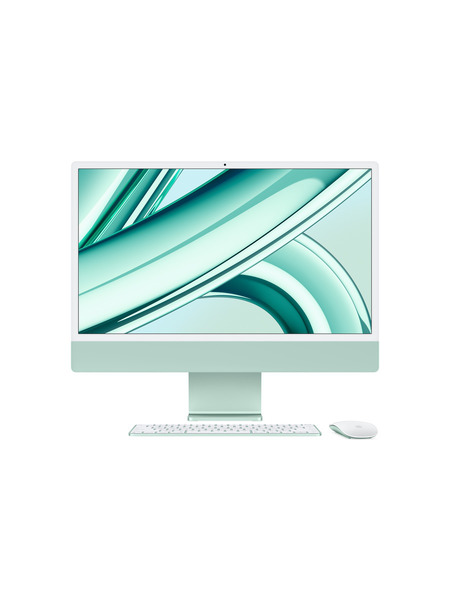 24インチiMac Retina 4.5Kディスプレイモデル: 8コアCPUと10コアGPUを搭載したApple M3チップ 詳細画像 グリーン 1