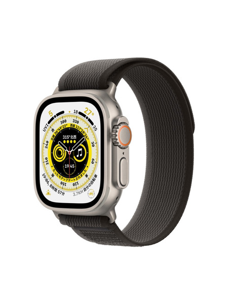 Apple Watch Ultra（GPS + Cellularモデル）- チタニウムケースとトレイルループ 詳細画像 ブラック/グレイ 1