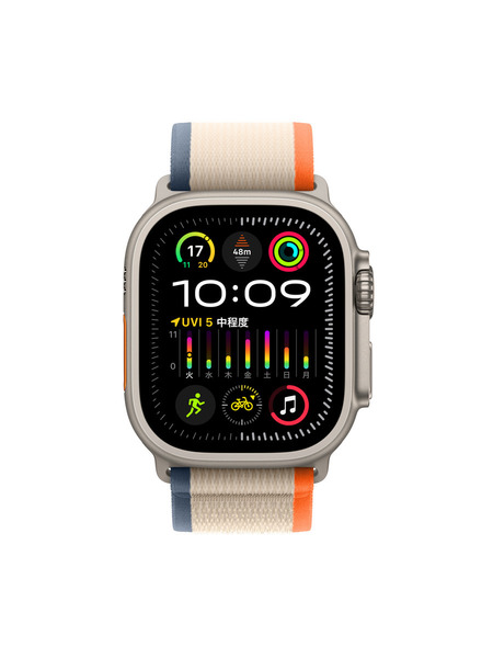 Apple Watch Ultra2（GPS + Cellularモデル）- チタニウムケースとトレイルループ - カーボンニュートラル 詳細画像 オレンジ/ベージュ 2