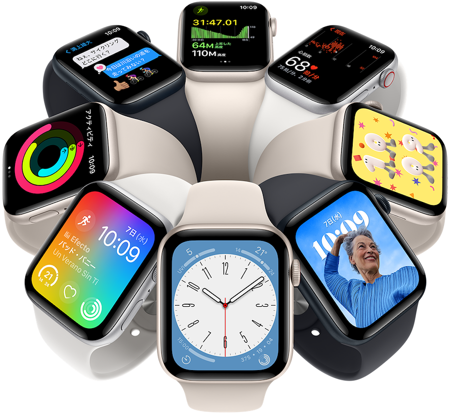 Apple Watch SE あふれる性能を、もれなく手軽に。