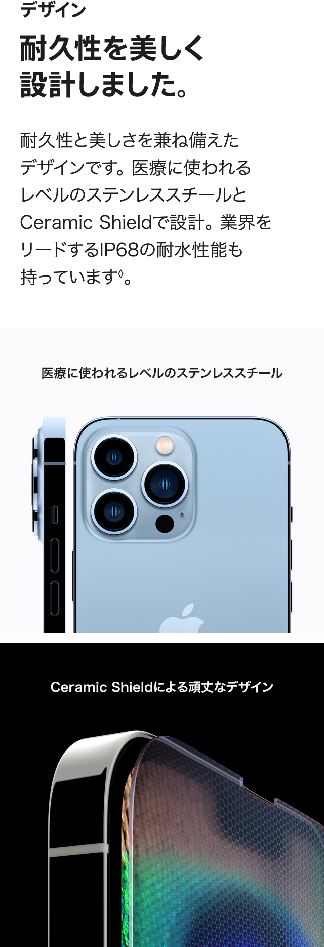 iphone13 pro デザイン