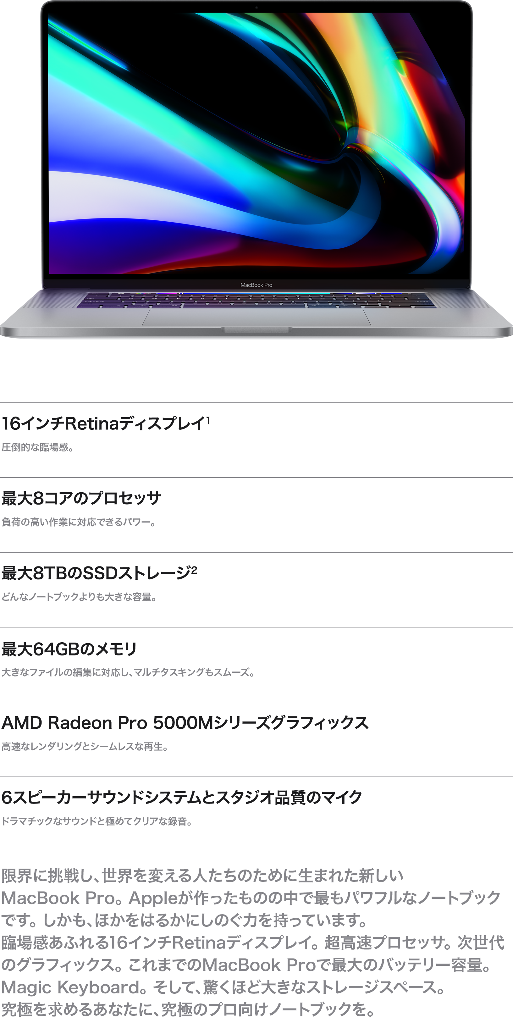 macbookpro 概要