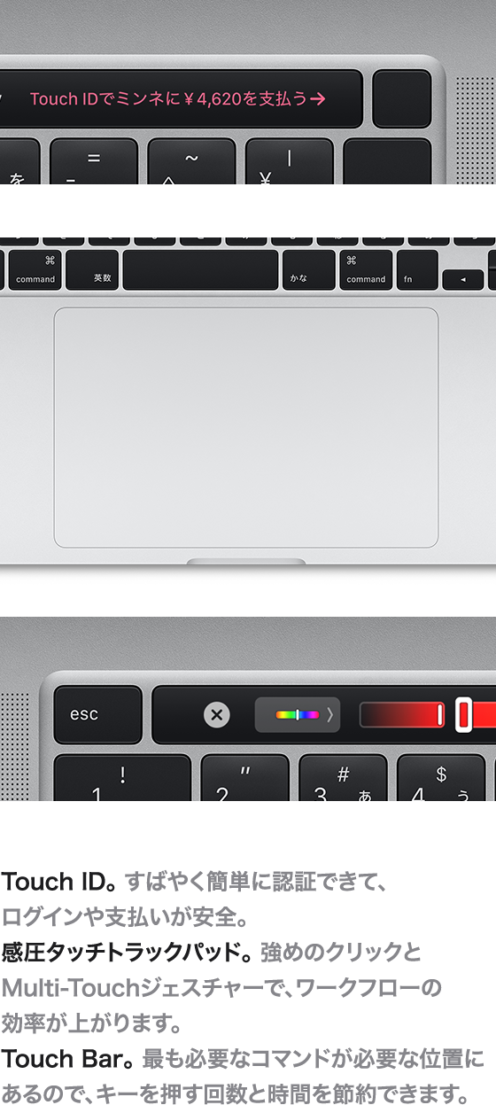 touch ID, touch Bar