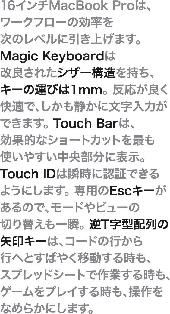 キーボード説明文
