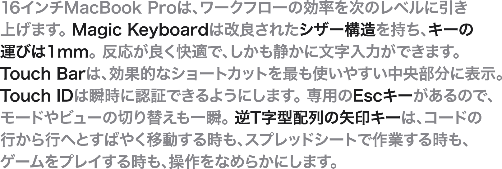 キーボード説明文