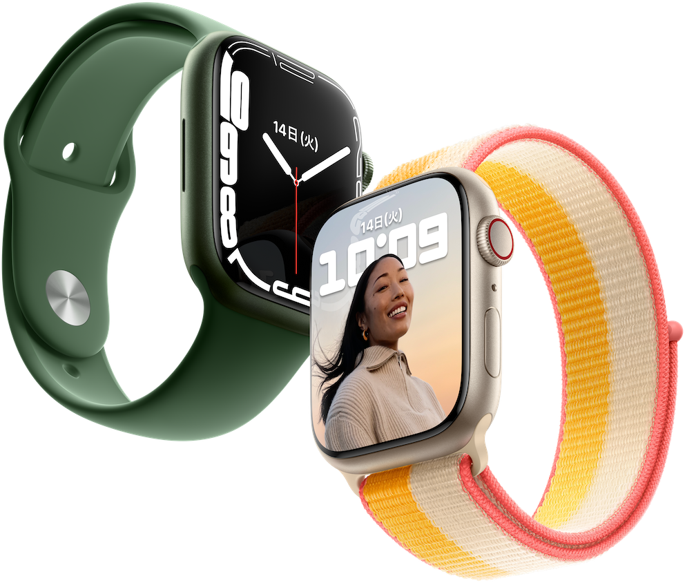 Apple Watch Series 7 ビッグなニューフェイス。