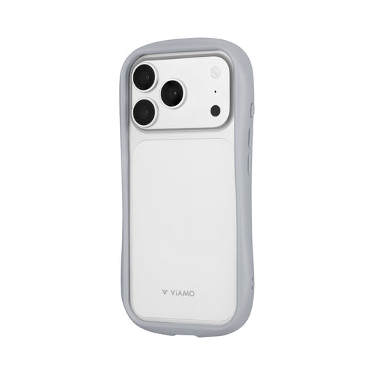 iPhone 18 Pro 耐傷・耐衝撃ハイブリッドケース 「ViAMO freely S」 ライトグレー