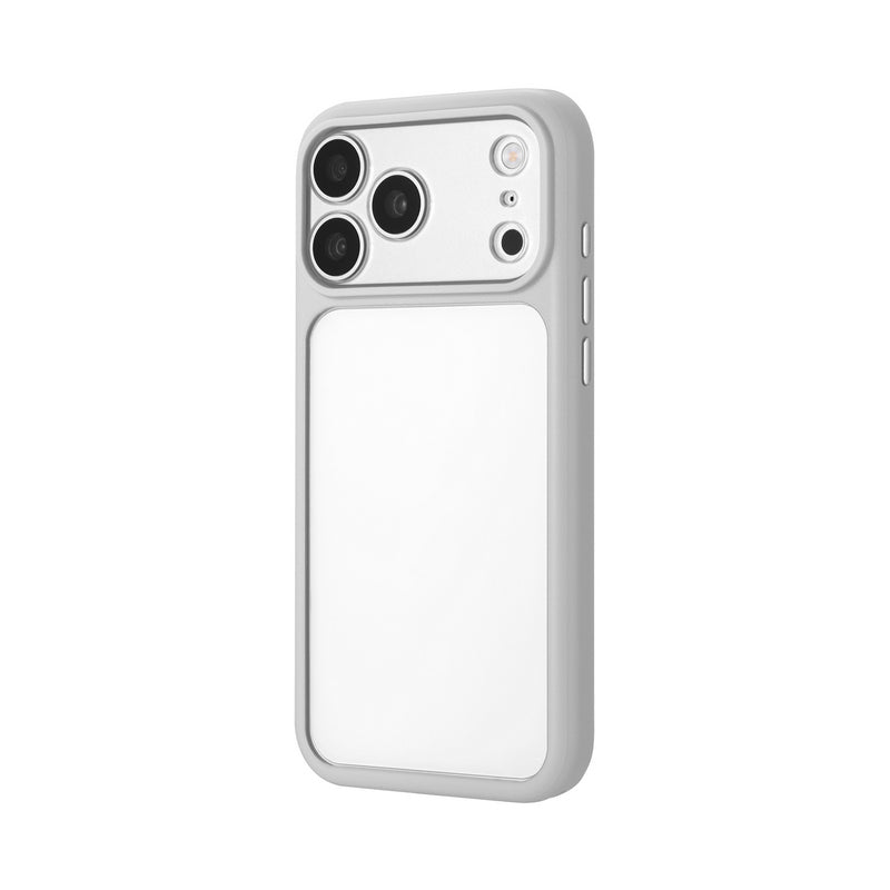 iPhone 18 Pro Max 耐傷・耐衝撃ハイブリッドケース 「CLAEL」 ライトグレー