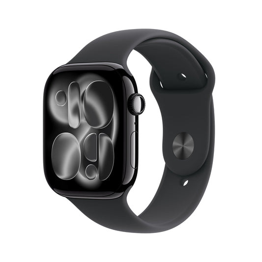 Apple Watch_Series_11_46mm_GPS_Jet_Black_Aluminum_Sport_Band_Black_PDP_Image_Position_1__ja-JP
