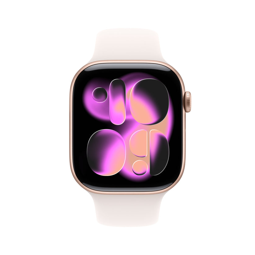 Apple Watch_Series_11_46mm_GPS_Rose_Gold_Aluminum_Sport_Band_Light_Blush_PDP_Image_Position_2__ja-JP