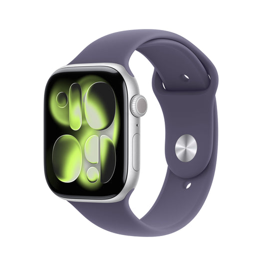 Apple Watch_Series_11_46mm_GPS_Silver_Aluminum_Sport_Band_Purple_Fog_PDP_Image_Position_1__ja-JP
