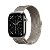 Apple Watch_Series_11_46mm_LTE_Natural_Titanium_Milanese_Loop_Natural_PDP_Image_Position_1__ja-JP