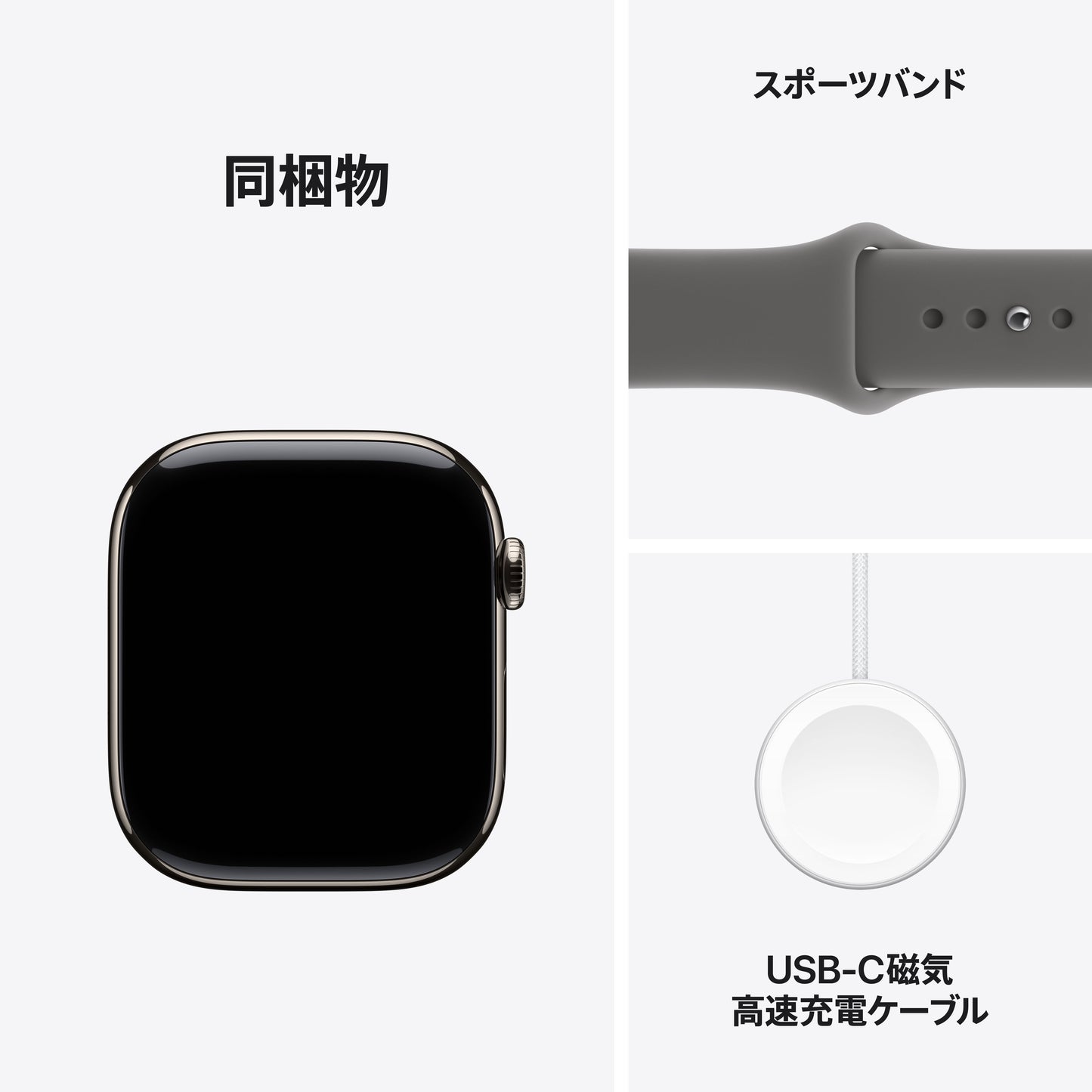 Apple Watch_Series_11_46mm_LTE_Natural_Titanium_Sport_Band_Stone_Gray_PDP_Image_Position_8__ja-JP