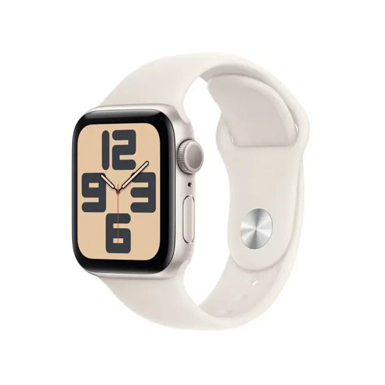 Apple Watch SE 第2世代 GPSモデル 40mm スターライトアルミニウムケースとスターライトスポーツバンド - S/M