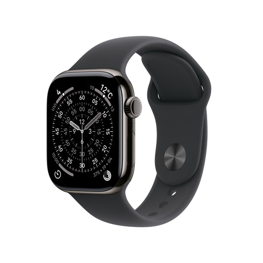 Apple Watch_Series_11_42mm_LTE_5G_Slate_Titanium_Sport_Band_Black_PDP_Image_Position_1__ja-JP