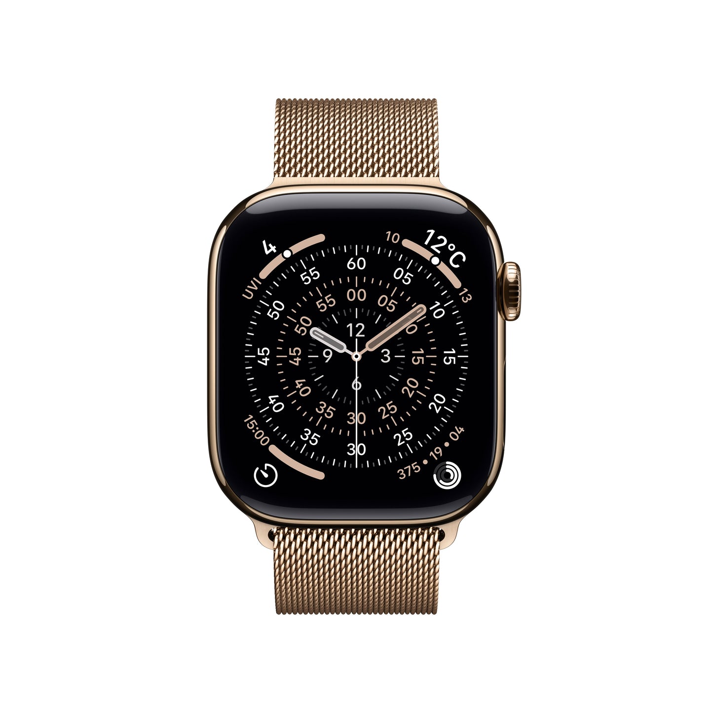 Apple Watch_Series_11_42mm_LTE_Gold_Titanium_Milanese_Loop_Gold_PDP_Image_Position_2__ja-JP