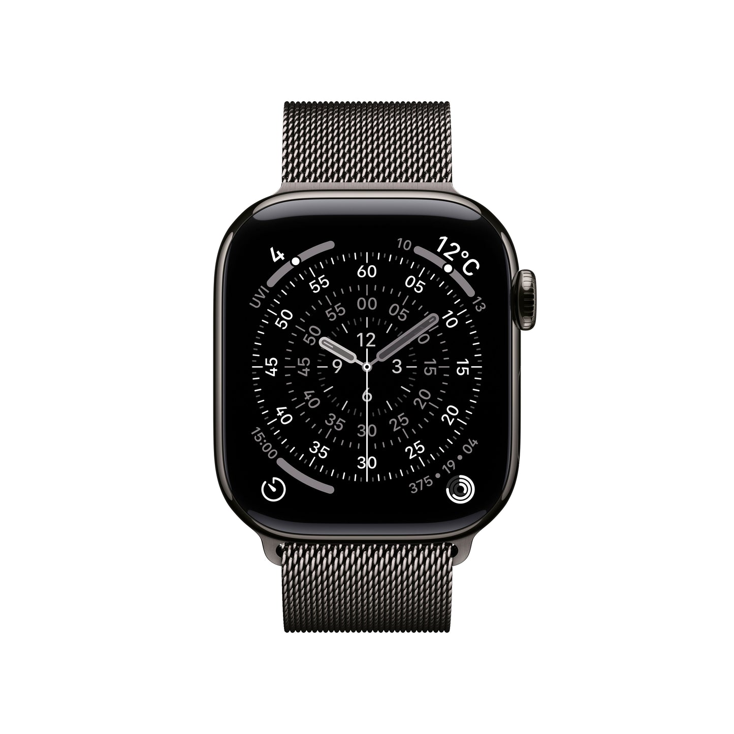 Apple Watch_Series_11_42mm_LTE_Slate_Titanium_Milanese_Loop_Slate_PDP_Image_Position_2__ja-JP