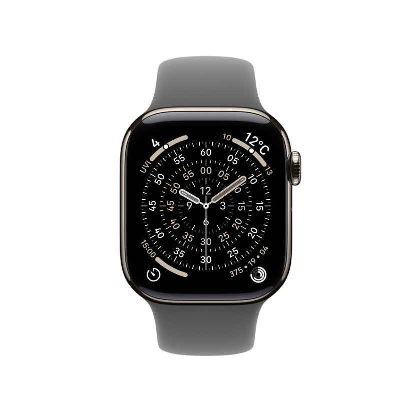 Apple Watch_Series_11_42mm_LTE_5G_Natural_Titanium_Sport_Band_Stone_Gray_PDP_Image_Position_2__ja-JP