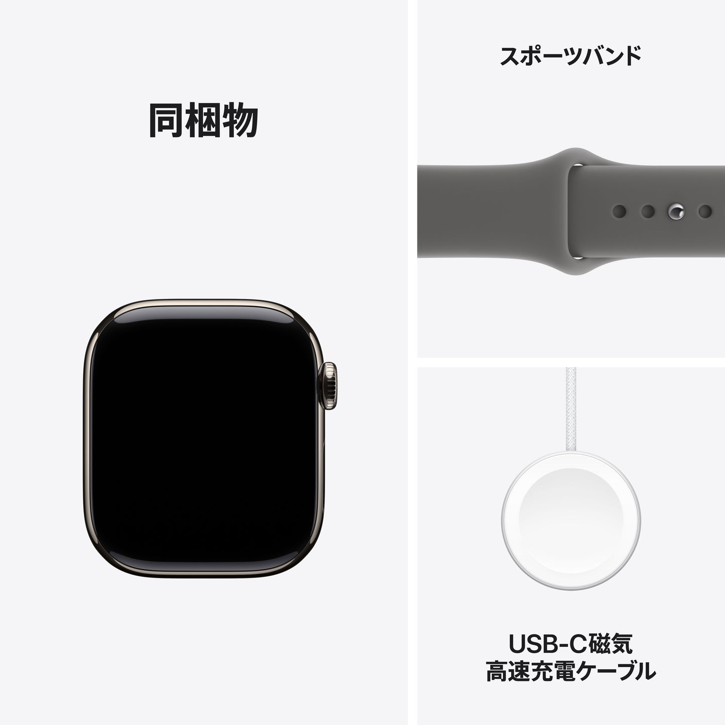 Apple Watch_Series_11_42mm_LTE_5G_Natural_Titanium_Sport_Band_Stone_Gray_PDP_Image_Position_8__ja-JP