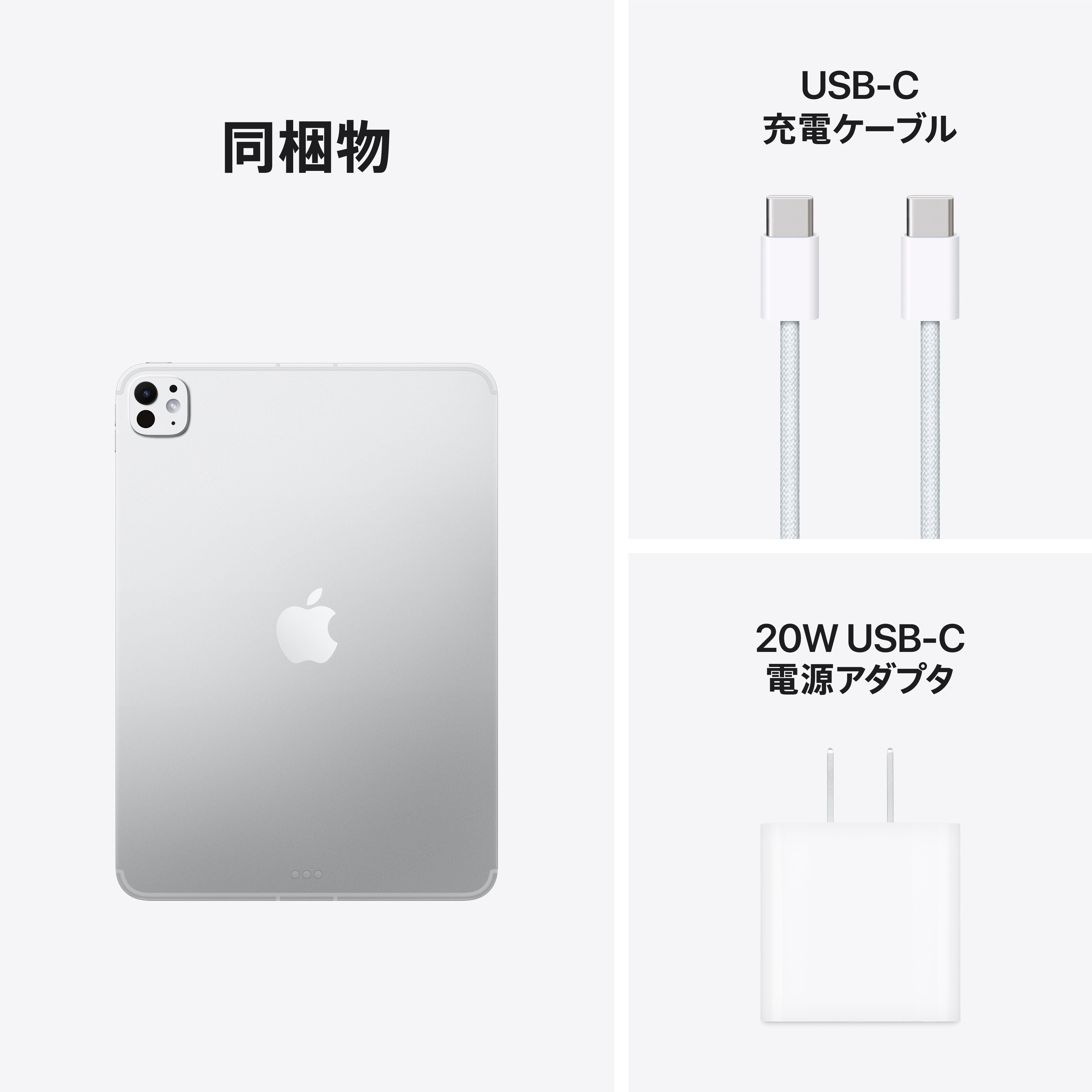11インチiPad Pro Wi-Fi + Cellular 512GB 標準ガラス - シルバー (M5