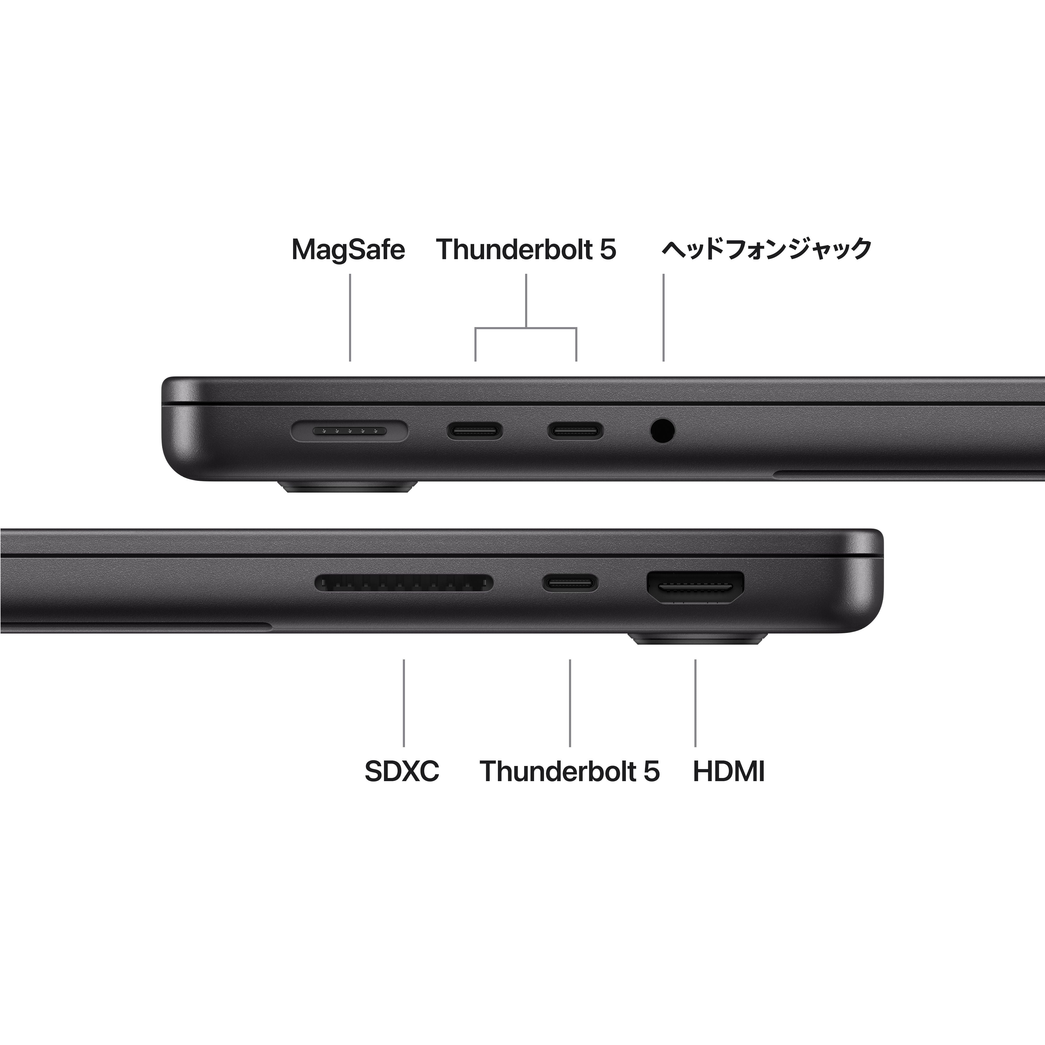 14インチMacBook Pro: 18コアCPUと20コアGPU搭載Apple M5 Proチップ