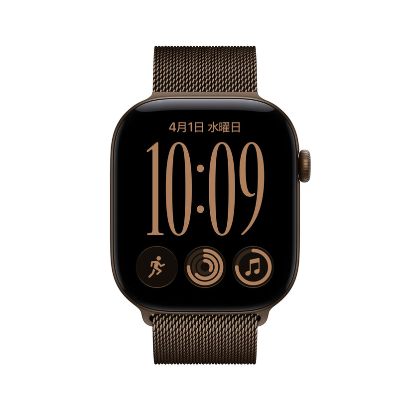 Apple_Watch_Series_12_46mm_GPS_Dark_Bronze_Aluminum_Milanese_Loop_Dark_Bronze_PDP_Image_Position_2__ja-JP