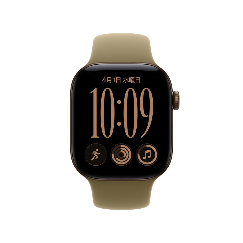 Apple_Watch_Series_12_42mm_GPS_Dark_Bronze_Aluminum_Sport_Band_Olive_PDP_Image_Position_2__ja-JP