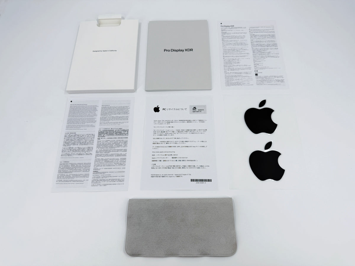【リユースデバイス：ランクB】Apple Pro Display XDR 32インチ 6K 標準ガラス＋ Pro Stand セット