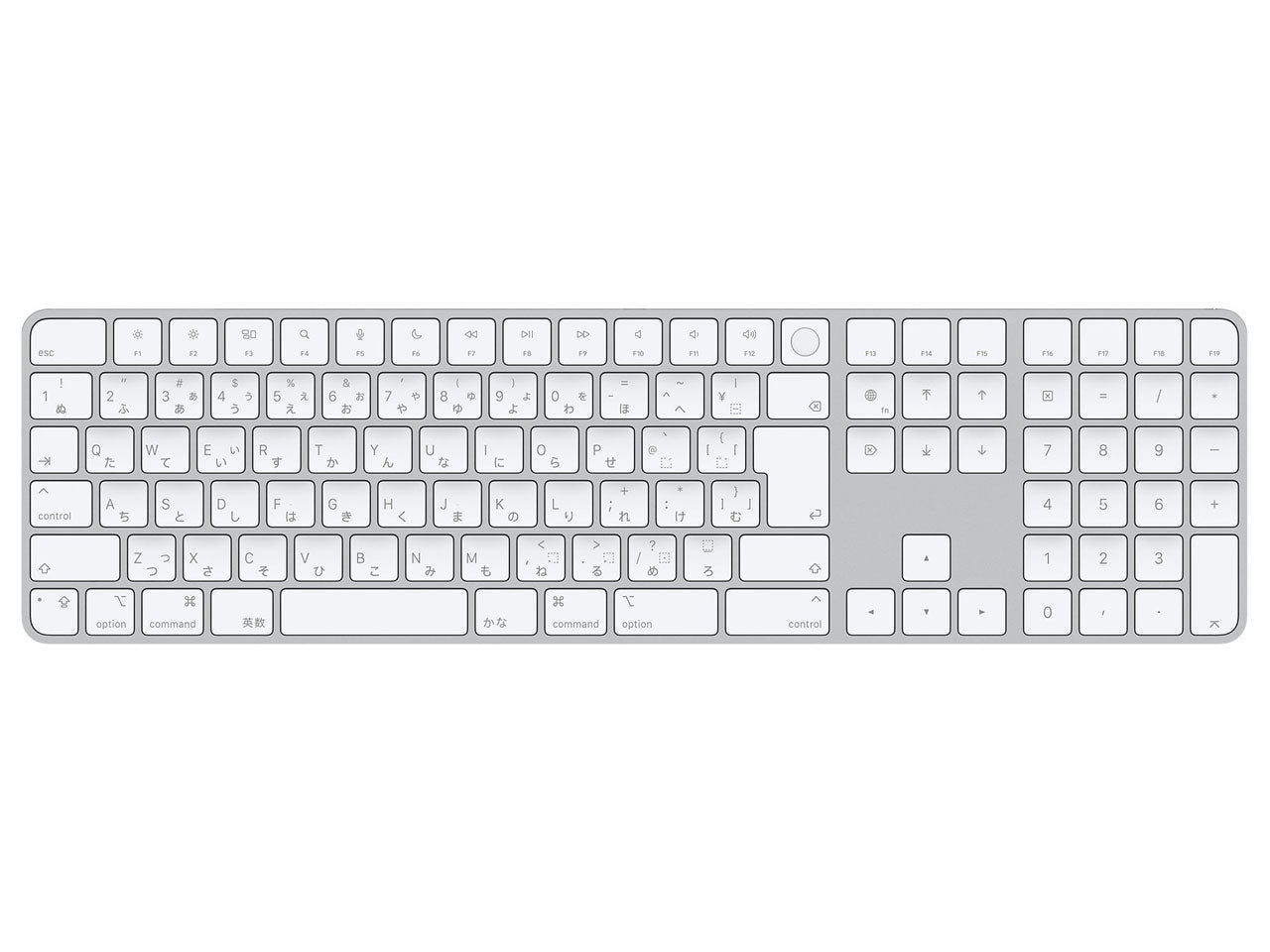 Appleシリコン搭載Mac用Touch ID搭載Magic Keyboard(テンキー付き) - 日本語(JIS)
