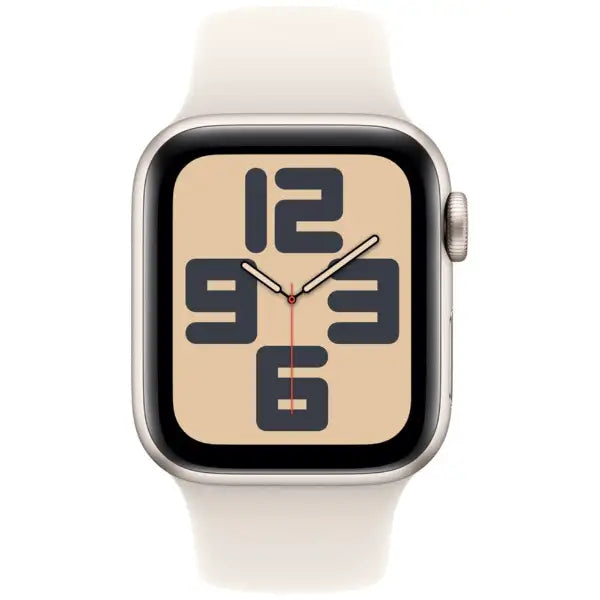 Apple Watch SE 第2世代 GPSモデル 40mm スターライトアルミニウムケースとスターライトスポーツバンド - S/M