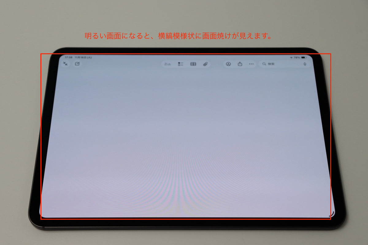 【リユースデバイス：ランクC】11インチiPad Pro（M4）Wi-Fiモデル 256GB ※画面焼け有