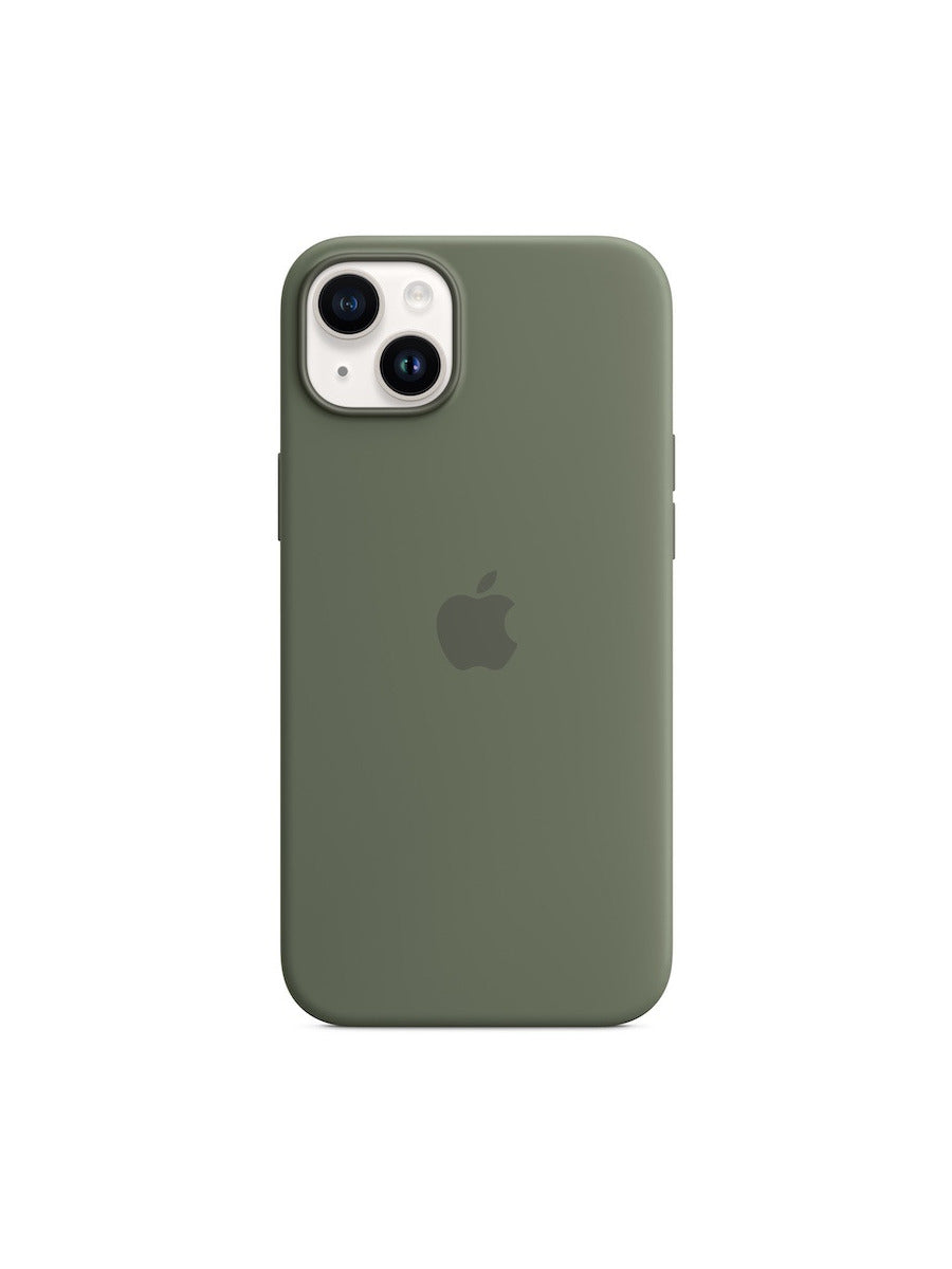MagSafe対応iPhone 14 Plusシリコーンケース - オリーブ