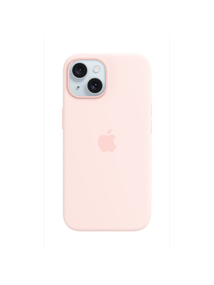MagSafe対応iPhone 15シリコンケース - ライトピンク