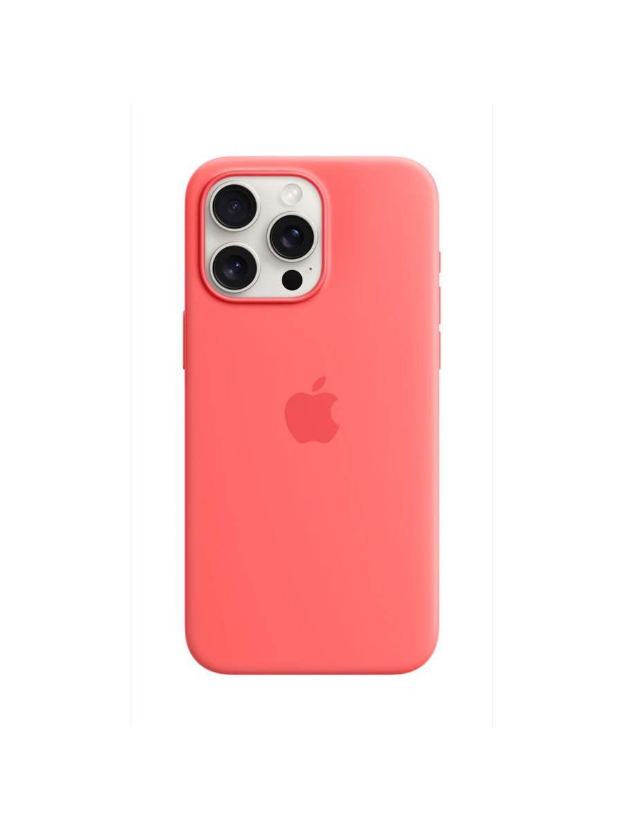 MagSafe対応iPhone 15 Pro Maxシリコーンケース - グアバ