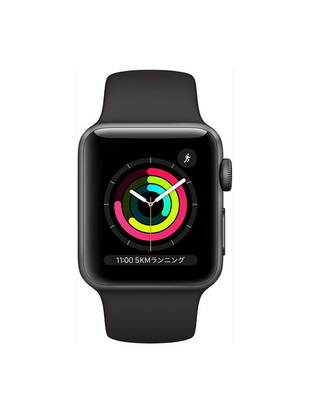 Apple Watch Series 3 GPSモデル アルミニウムケースとスポーツバンド 詳細画像 スペースグレイ 2