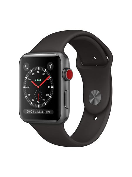 Apple Watch Series 3 GPS + Cellularモデル アルミニウムケースとスポーツバンド 詳細画像 スペースグレイ 1
