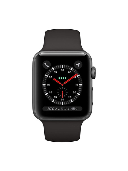 Apple Watch Series 3 GPS + Cellularモデル アルミニウムケースとスポーツバンド 詳細画像 スペースグレイ 2