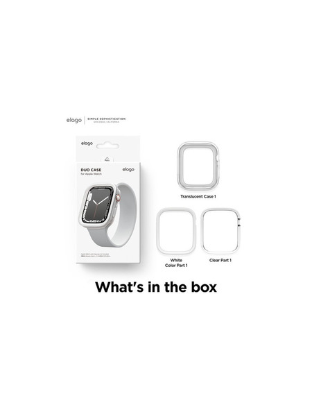 elago DUO CASE (Watch) for Apple Watch  詳細画像 クリア/ホワイト 3