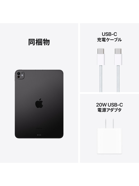 11インチiPad Pro（M4）Wi-Fi + Cellularモデル （標準ガラス搭載） 詳細画像 スペースブラック 10