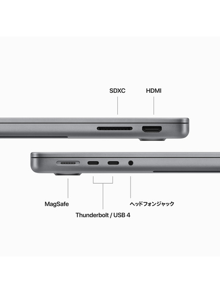 14インチMacBook Pro (M3) 詳細画像 シルバー 6