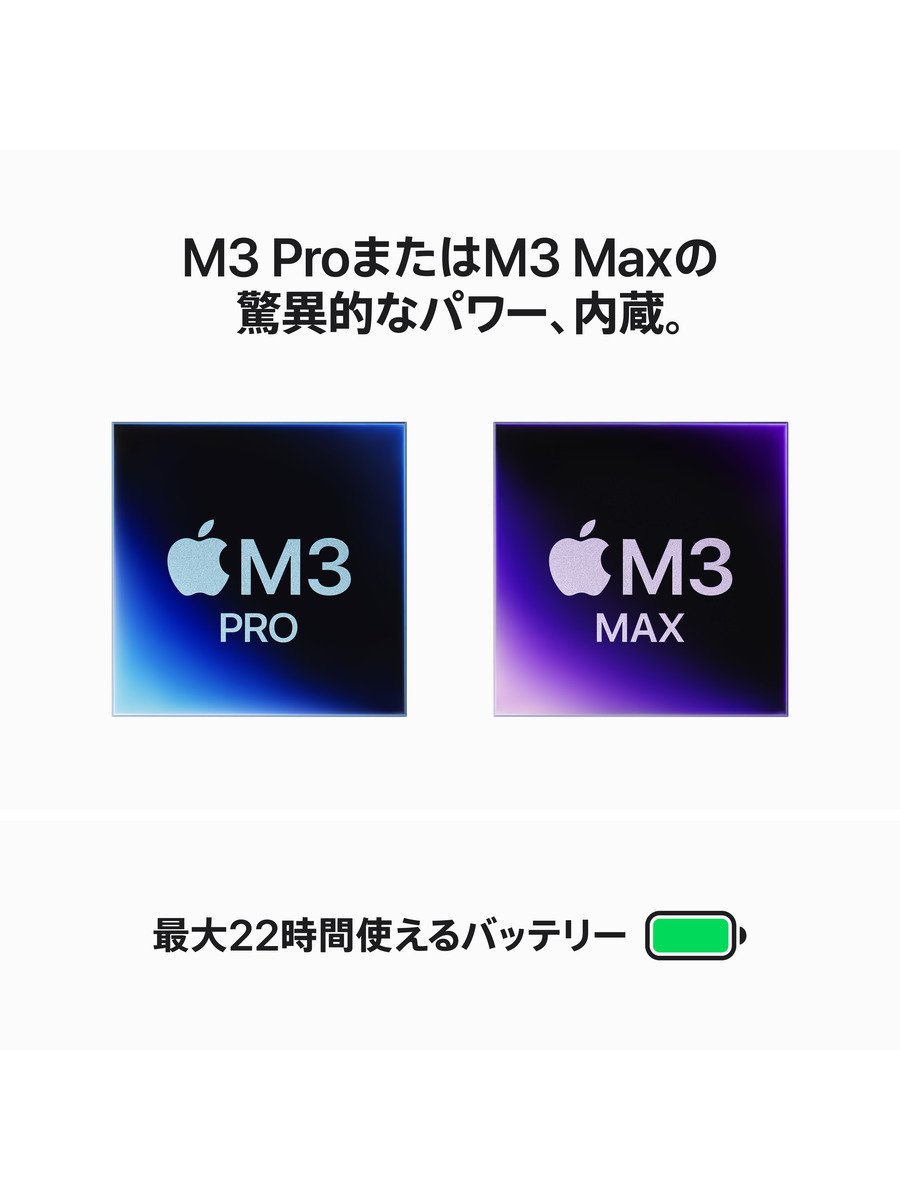 14インチMacBook Pro (M3 Pro) 11コアCPU 14コアGPU｜C smart公式