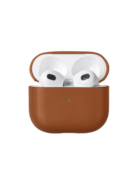 LEATHER CASE - AIRPODS GEN 3 詳細画像 タン 1