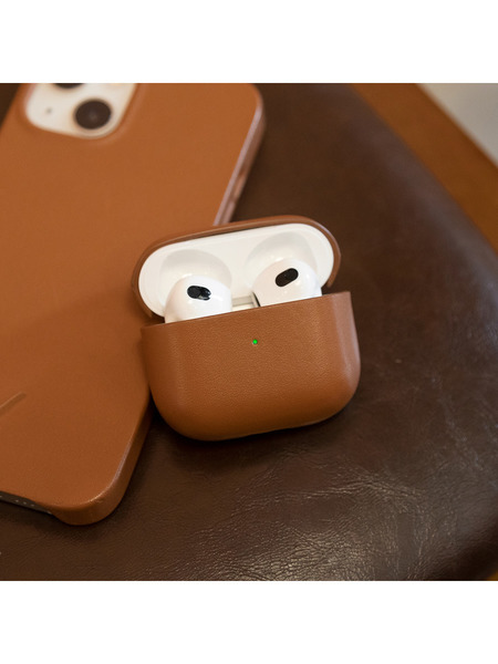 LEATHER CASE - AIRPODS GEN 3 詳細画像 タン 6