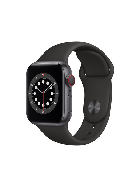 Apple Watch Series 6（GPS + Cellularモデル）- アルミニウムケースとスポーツバンド 詳細画像 スペースグレイ 1