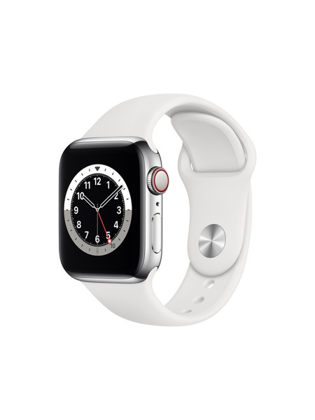 Apple Watch Series 6（GPS + Cellularモデル）- ステンレススチールケースとスポーツバンド 詳細画像 シルバー 1