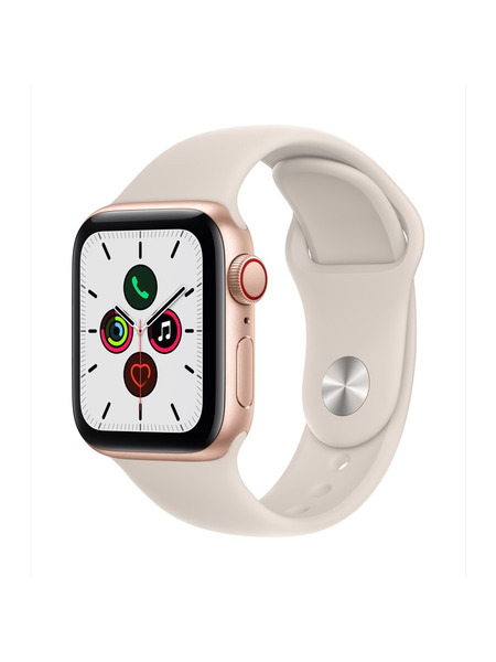 Apple Watch SE（GPS + Cellularモデル）- アルミニウムケースとスポーツバンド 詳細画像 ゴールド 1