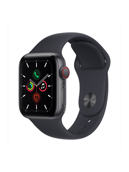 Apple Watch SE（GPS + Cellularモデル）- アルミニウムケースとスポーツバンド 詳細画像 スペースグレイ 1
